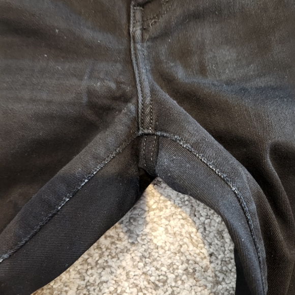 Current/Elliott The Stiletto Skinny Jeans in Jet Black - Picture 6 of 9